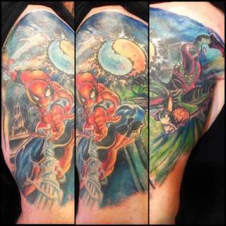 Tattoo: Spider-man and Green Goblin