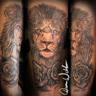 Tattoo: lion