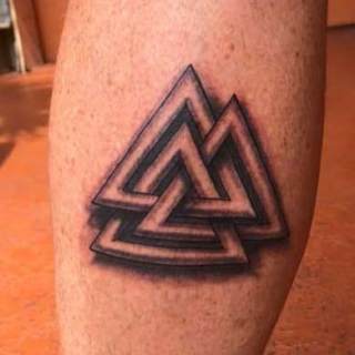 Tattoo: 3 intertwined triangles