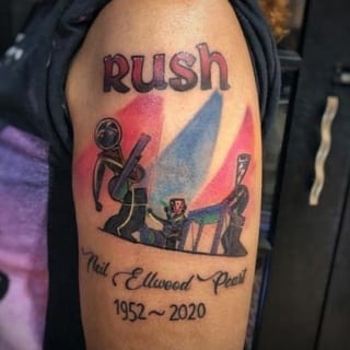 Tattoo: dedicated to the band Rush